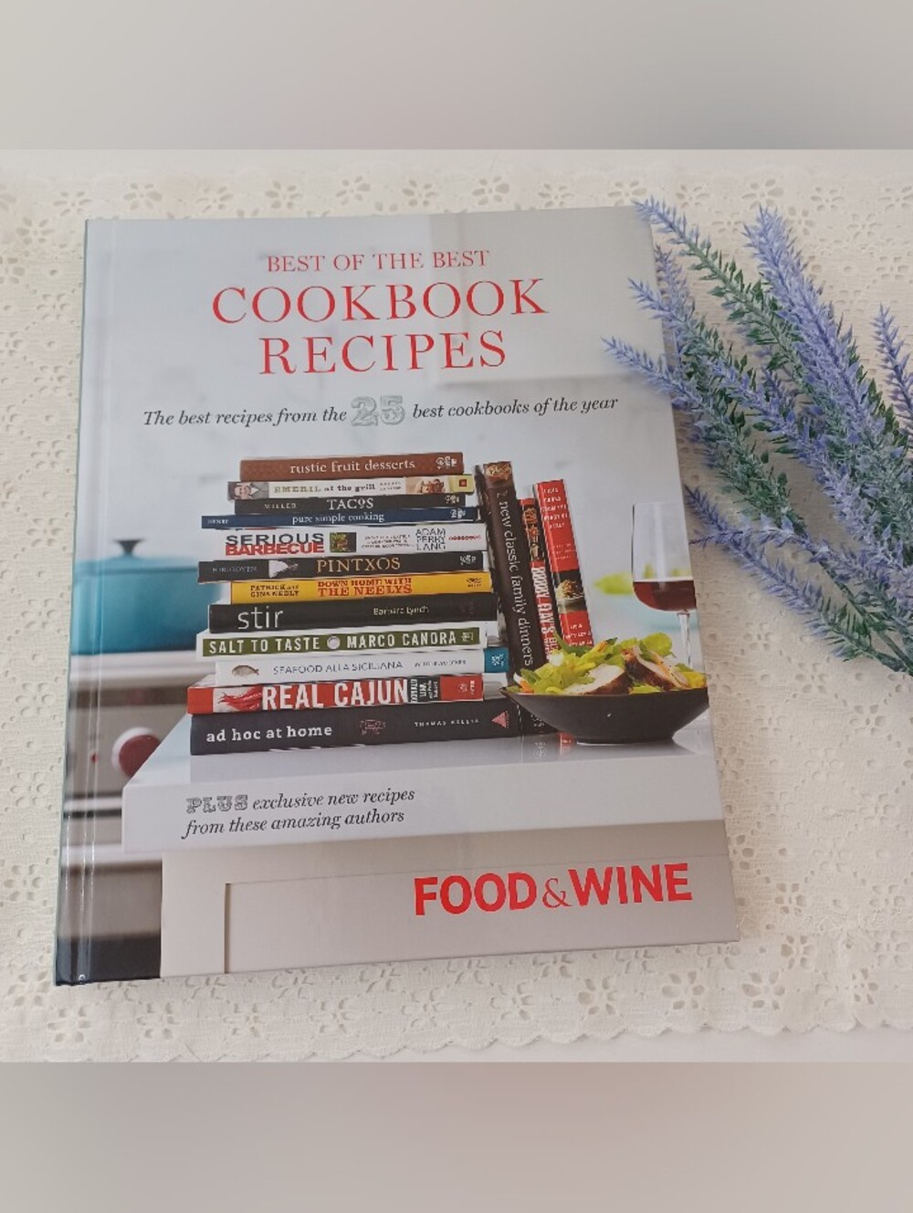 Food & Wine Best of the Best Cookbook Recipes Top 25 Cookbooks of Year Hardcover